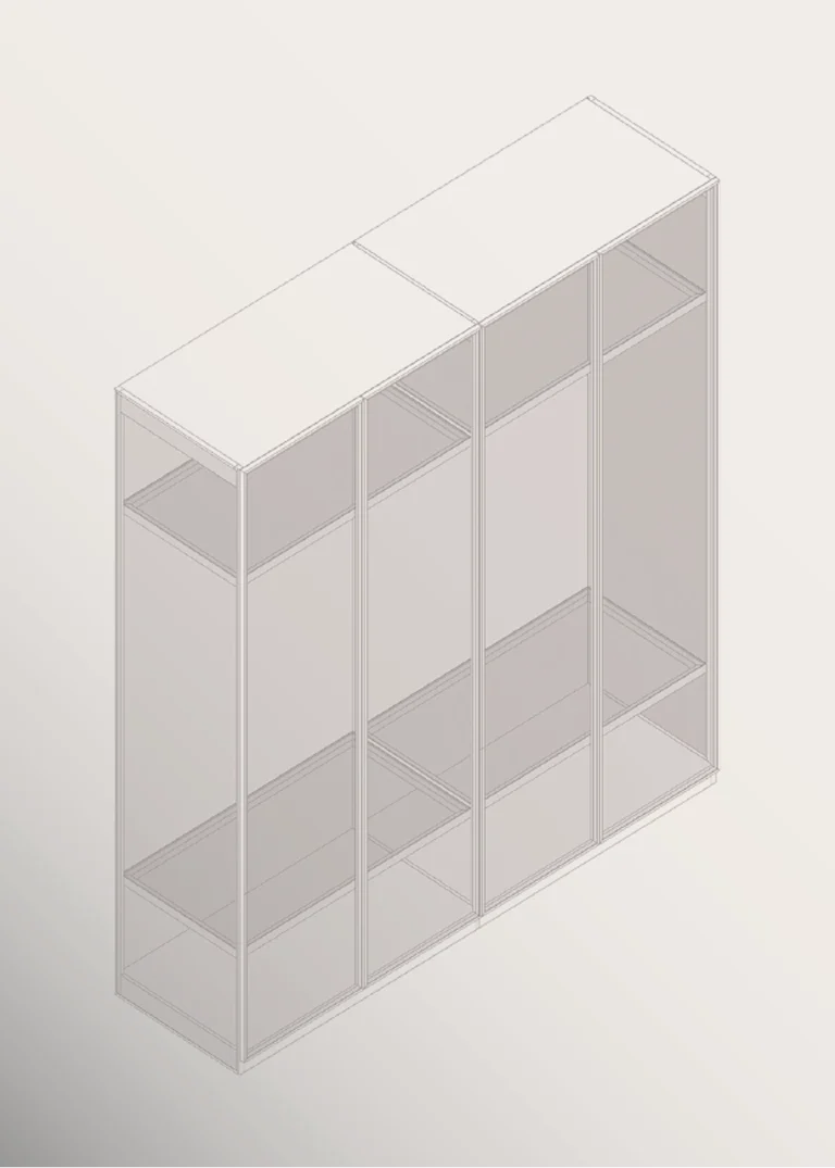 struttura in alluminio per mobili design