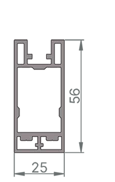 struttura in alluminio per mobili design