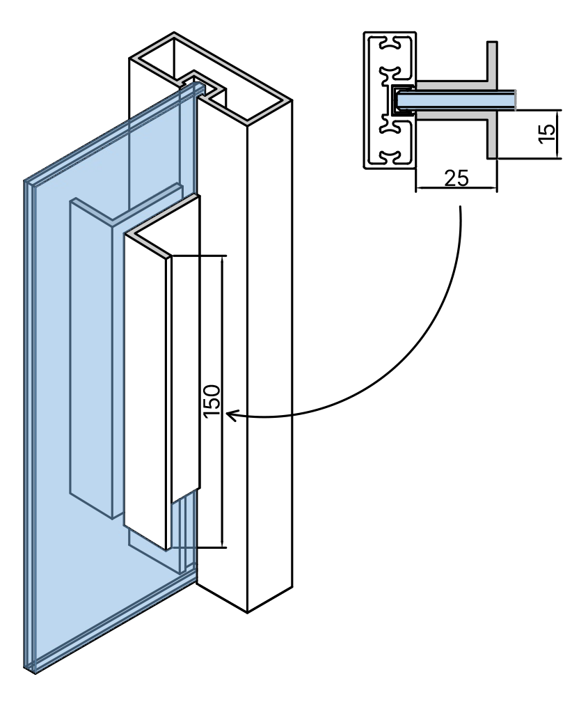 ALUMIX PORTA SCORREVOLE PS65 CINETTO
