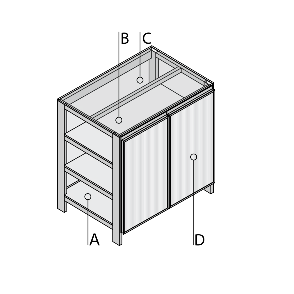 ALUMIX MODULO RIPIANI E ANTE